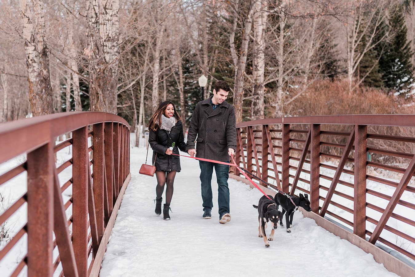 Bo & Shivani's Winter Engagement Photos in Telluride | Amanda Matilda Photography