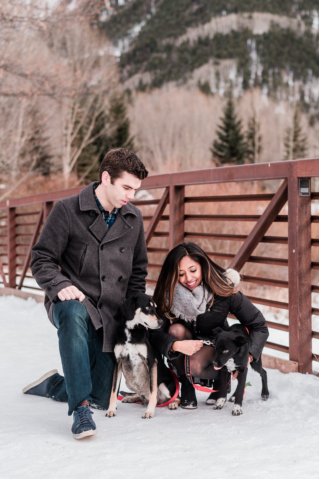 Bo & Shivani's Winter Engagement Photos in Telluride | Amanda Matilda Photography