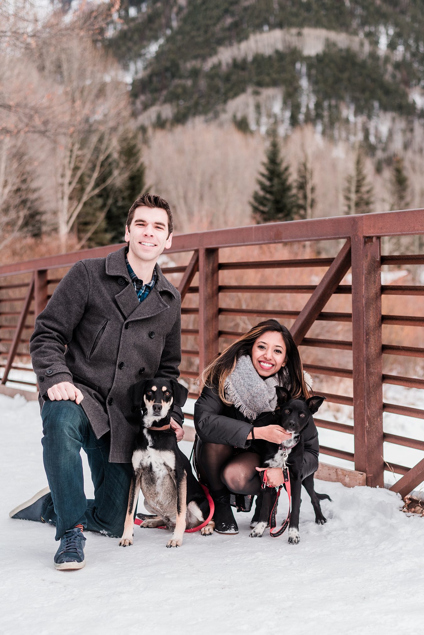 Bo & Shivani's Winter Engagement Photos in Telluride | Amanda Matilda Photography