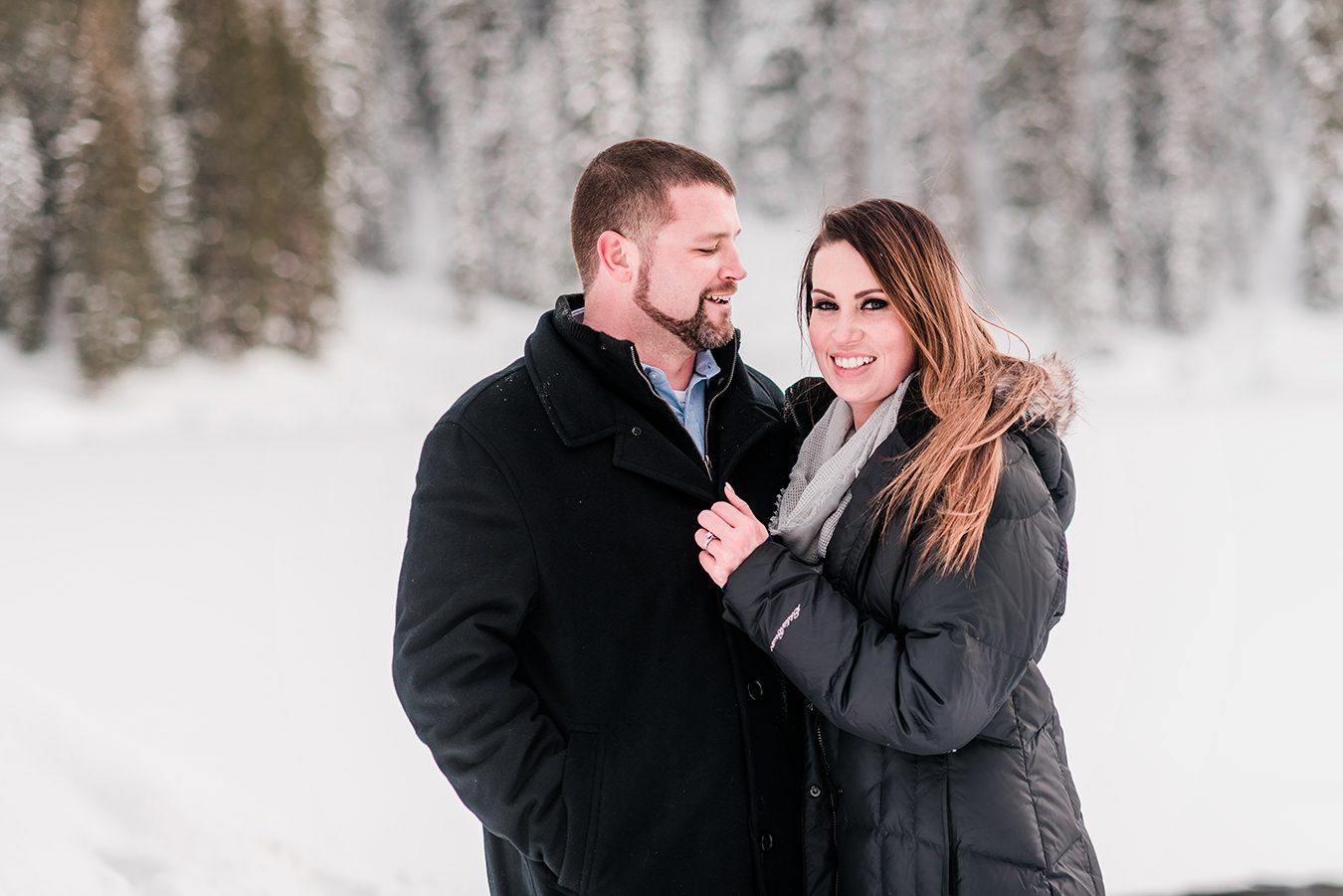 As we sat a the bar for a quick drink before their snowy engagement on the Grand Mesa, Adam and Monica recounted their proposal story to me.