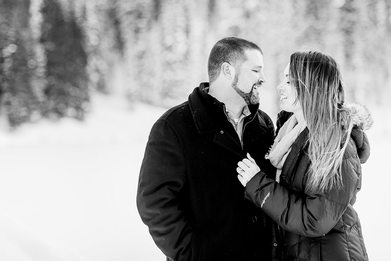 As we sat a the bar for a quick drink before their snowy engagement on the Grand Mesa, Adam and Monica recounted their proposal story to me.