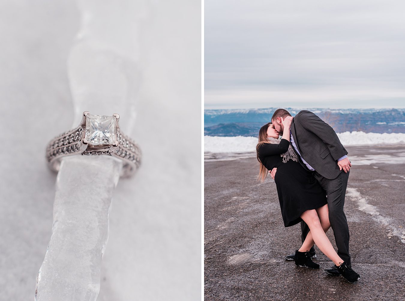 As we sat a the bar for a quick drink before their snowy engagement on the Grand Mesa, Adam and Monica recounted their proposal story to me.