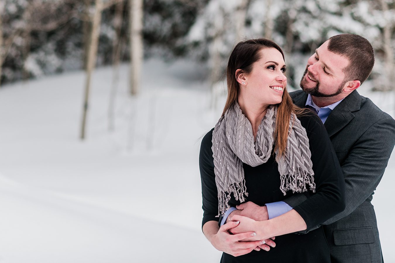 As we sat a the bar for a quick drink before their snowy engagement on the Grand Mesa, Adam and Monica recounted their proposal story to me.