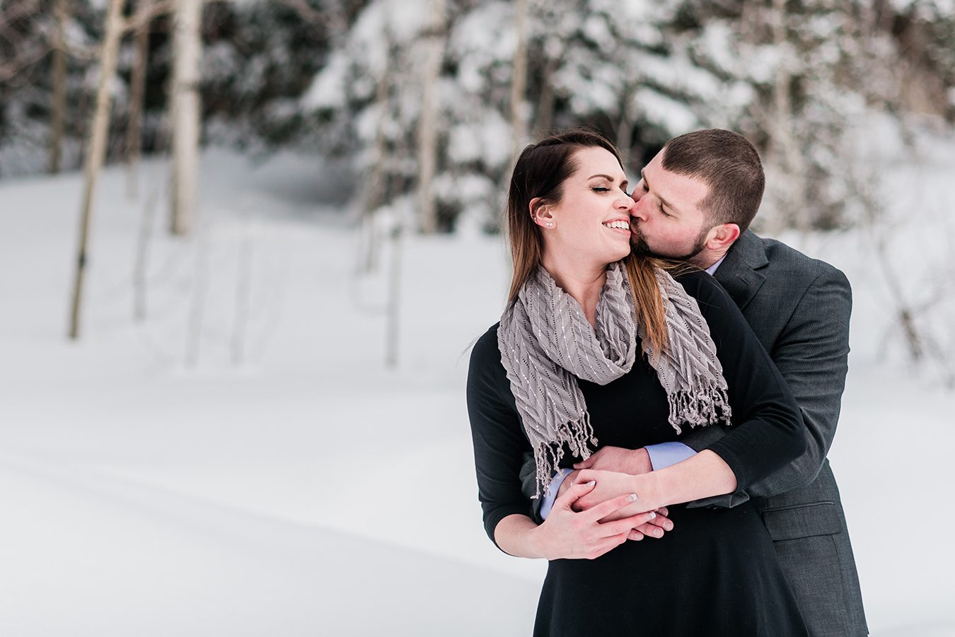 As we sat a the bar for a quick drink before their snowy engagement on the Grand Mesa, Adam and Monica recounted their proposal story to me.