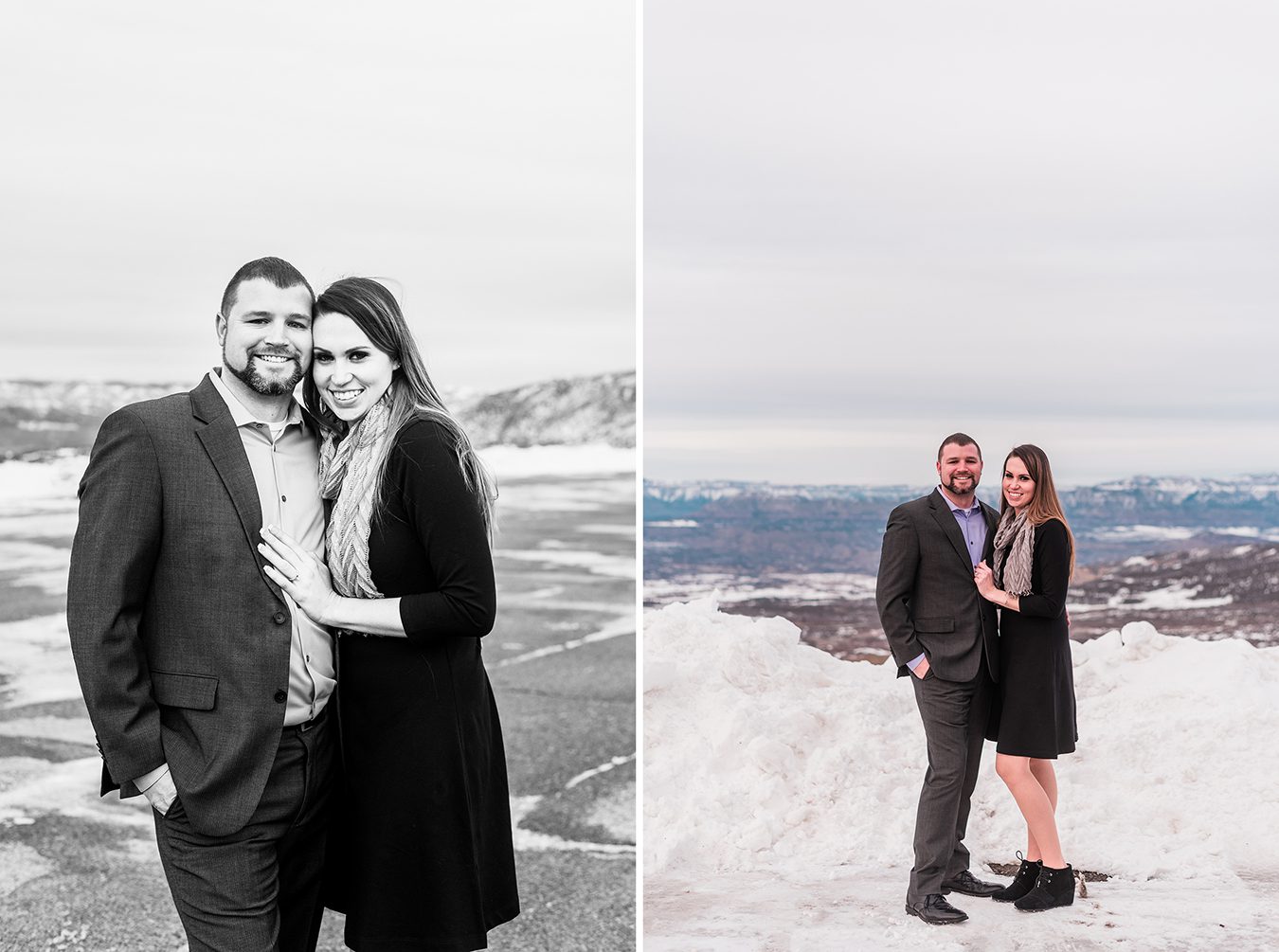 As we sat a the bar for a quick drink before their snowy engagement on the Grand Mesa, Adam and Monica recounted their proposal story to me.