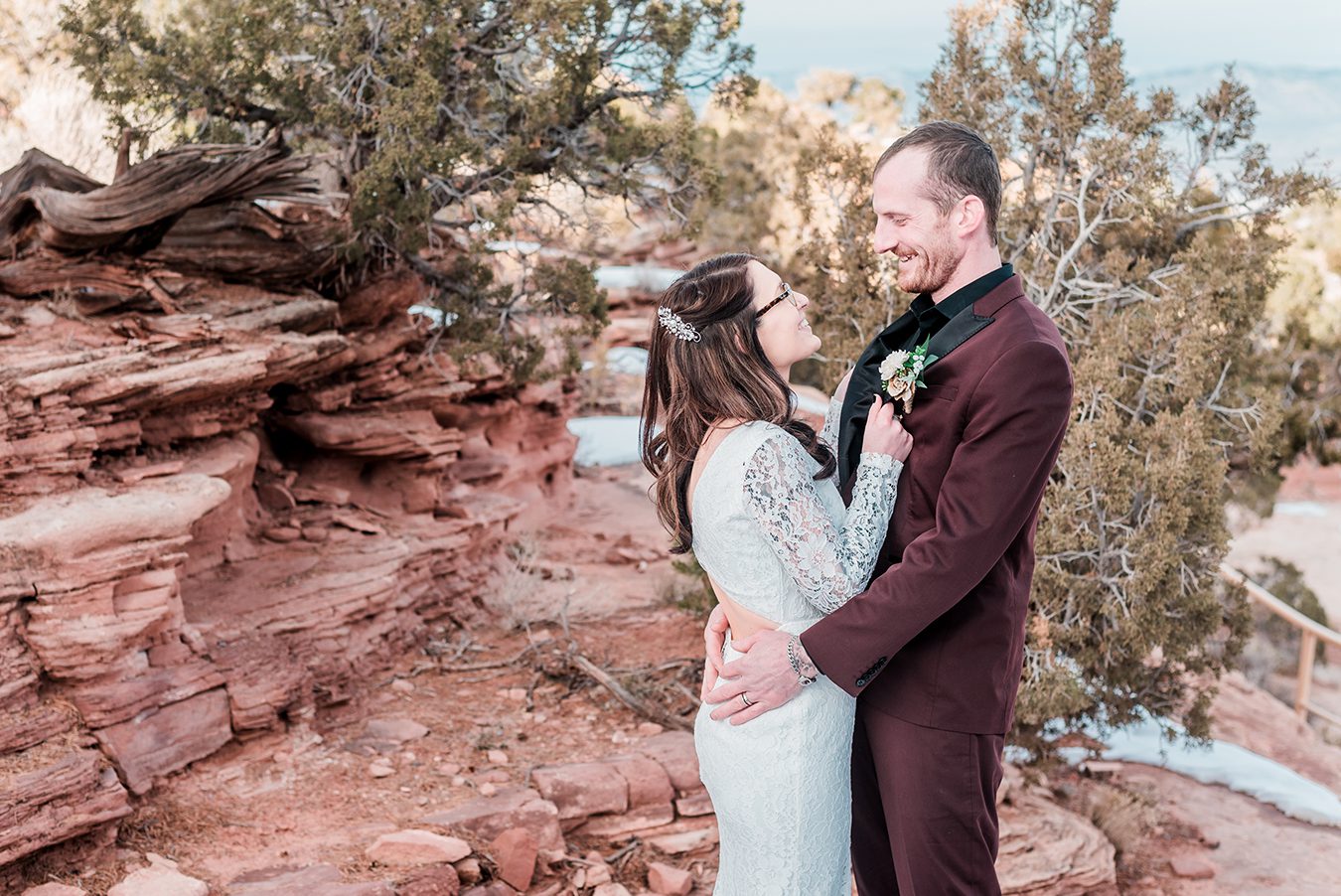 Winter Elopement on the Colorado National Monument