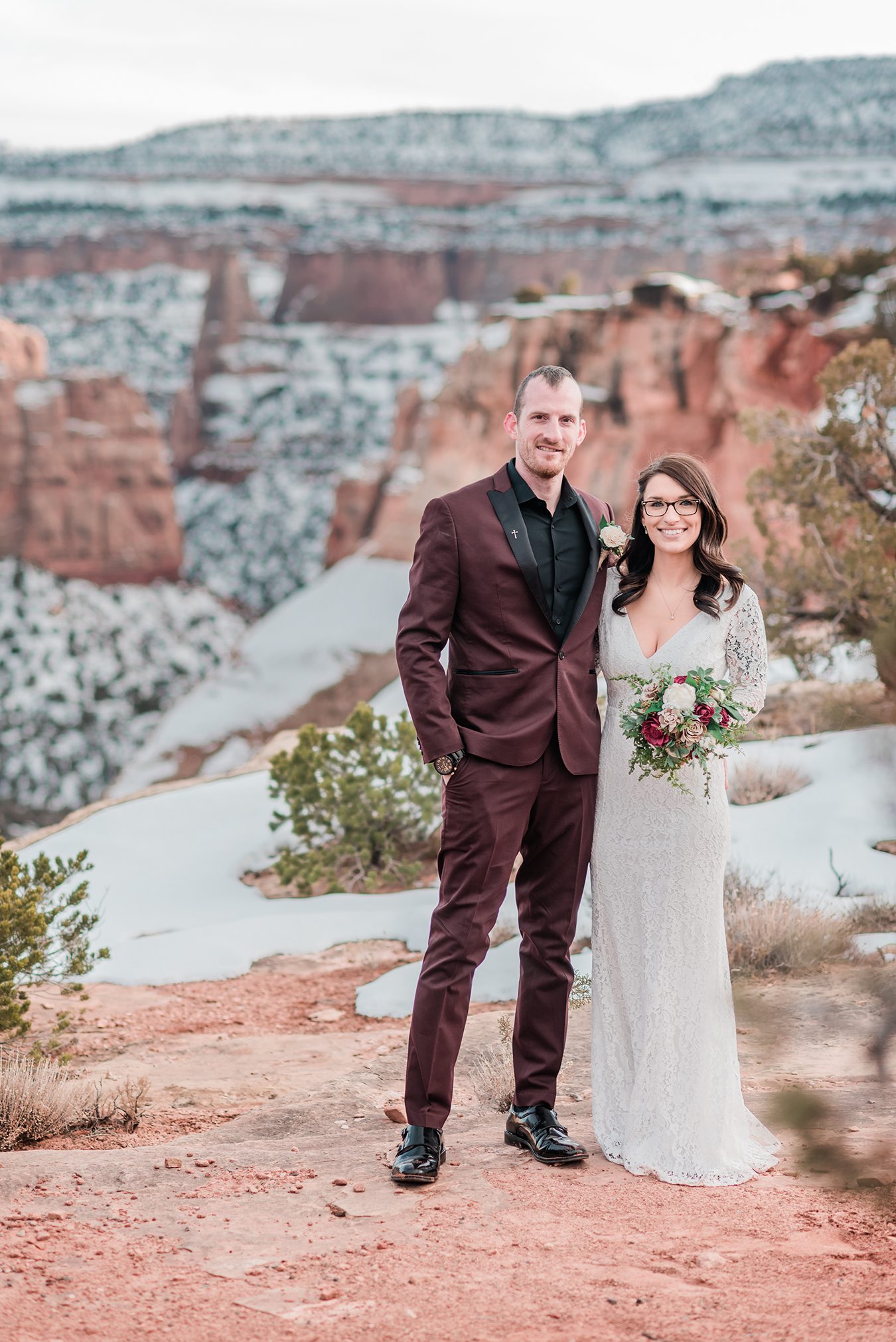 Winter Elopement on the Colorado National Monument