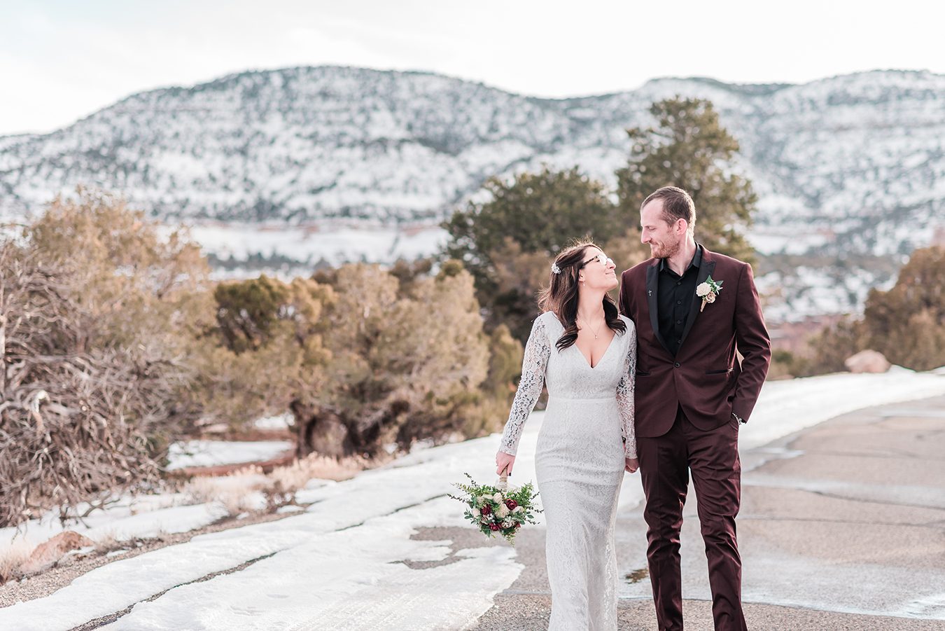 Winter Elopement on the Colorado National Monument