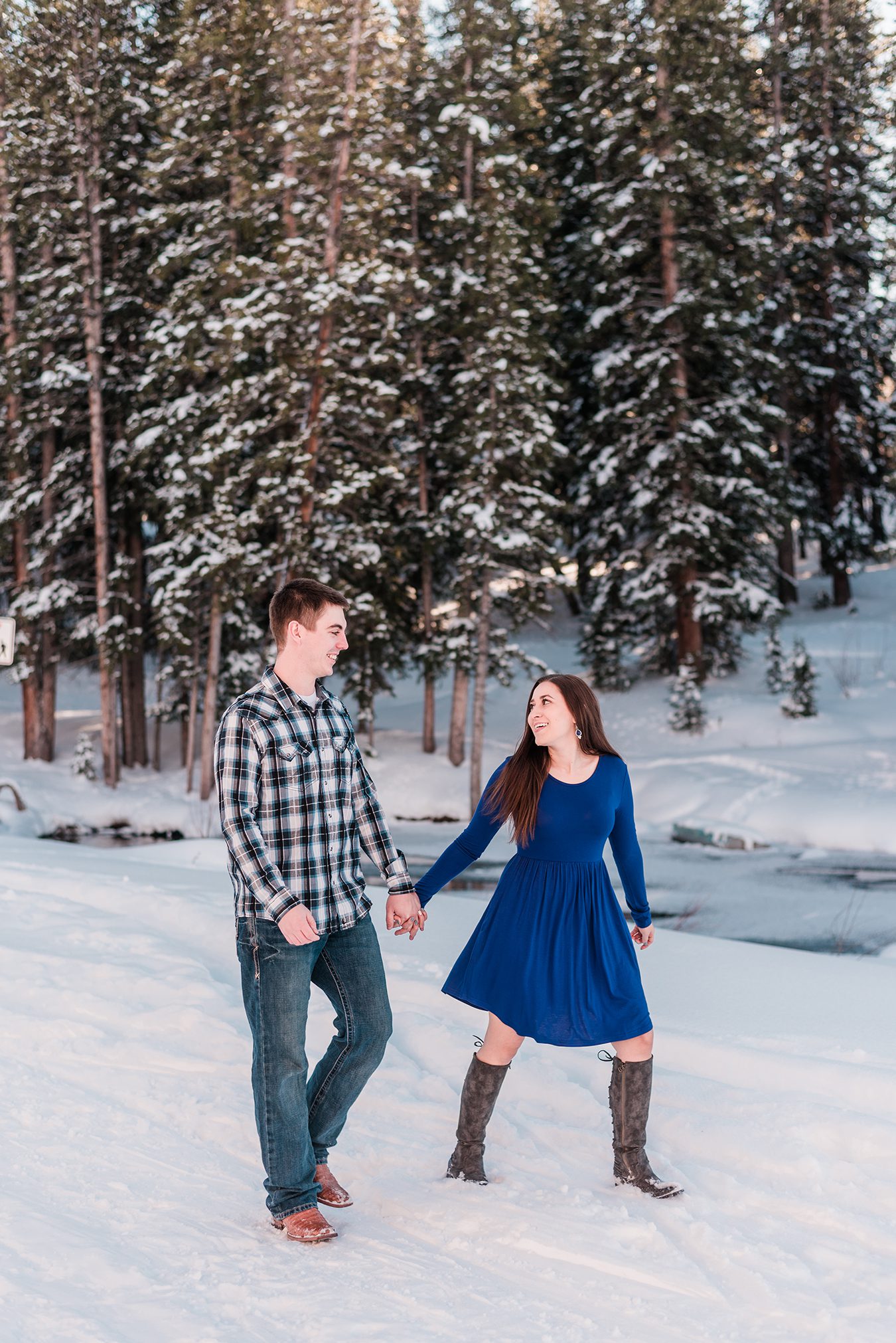 Christian & Savanna | Grand Mesa Winter Engagement | Amanda Matilda Photography