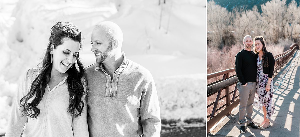 Joe & Adrienne's winter engagement in Ouray | Amanda Matilda Photography