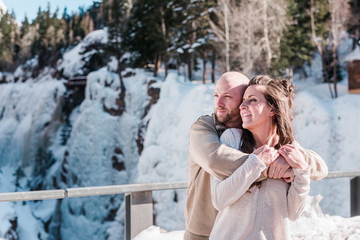 Joe & Adrienne's winter engagement in Ouray | Amanda Matilda Photography