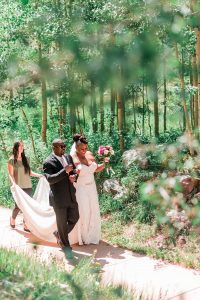 Black bride gets married at Maroon Bells wedding in Aspen | Amanda Matilda Photography