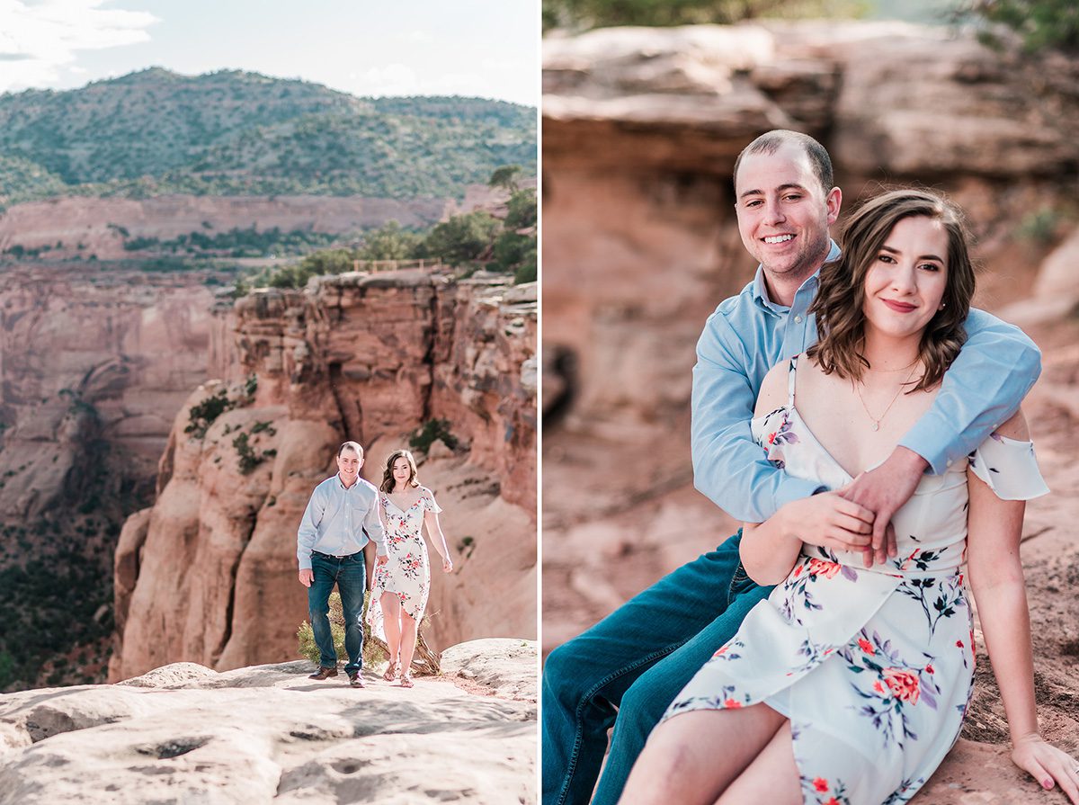 Alec & Emily | Spring Engagement Photos on the Colorado National Monument