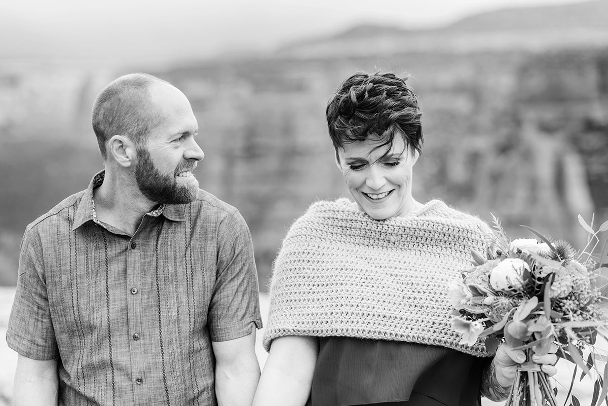 Shawn & Angie | Rainy Elopement on the Colorado National Monument