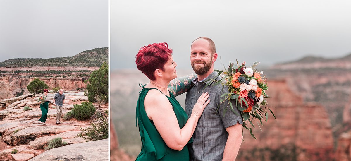 Shawn & Angie | Rainy Elopement on the Colorado National Monument