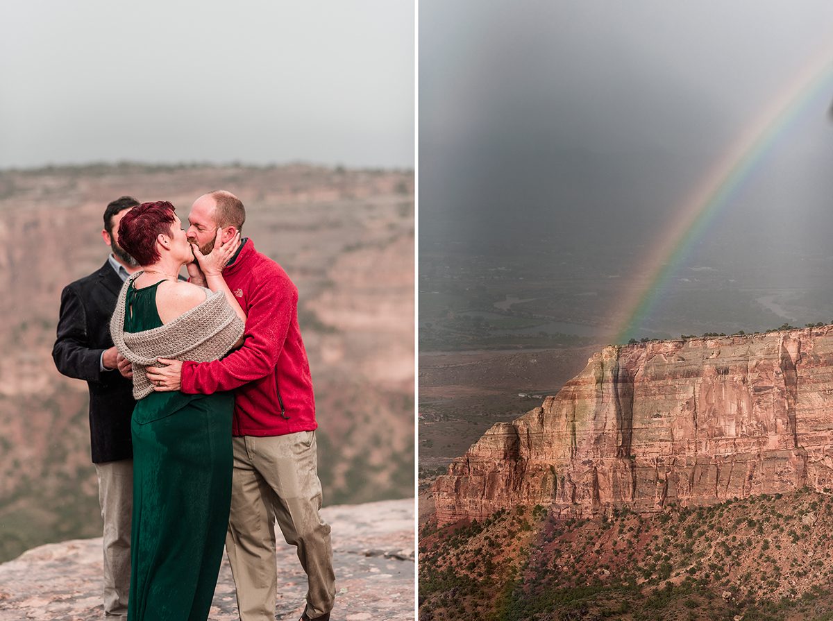 Shawn & Angie | Rainy Elopement on the Colorado National Monument