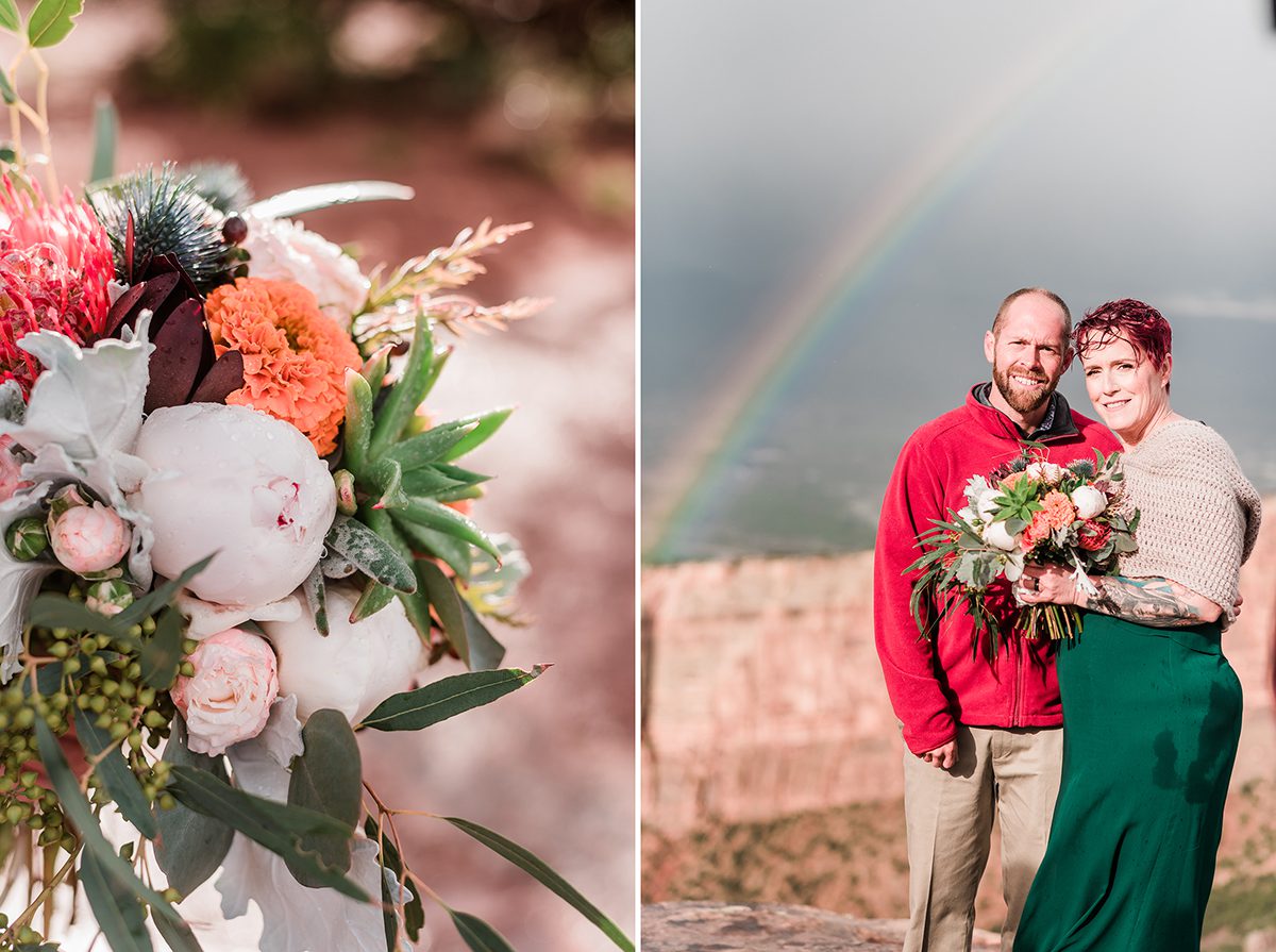 Shawn & Angie | Rainy Elopement on the Colorado National Monument