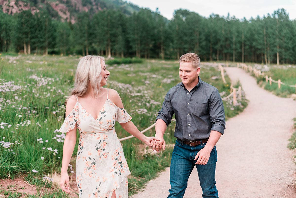 Tyler & Taylor | Aspen Engagement Photos at Maroon Bells