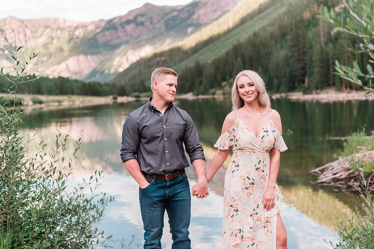 Tyler & Taylor | Aspen Engagement Photos at Maroon Bells