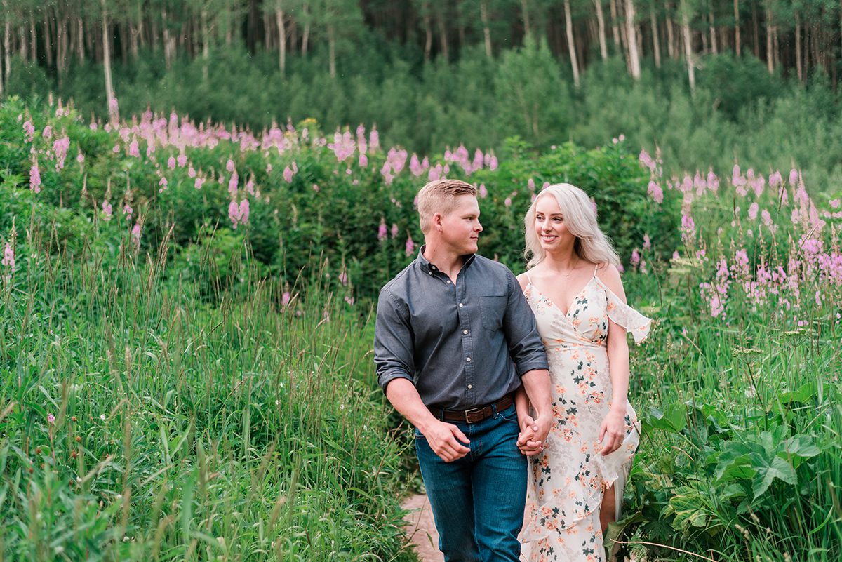 Tyler & Taylor | Aspen Engagement Photos at Maroon Bells