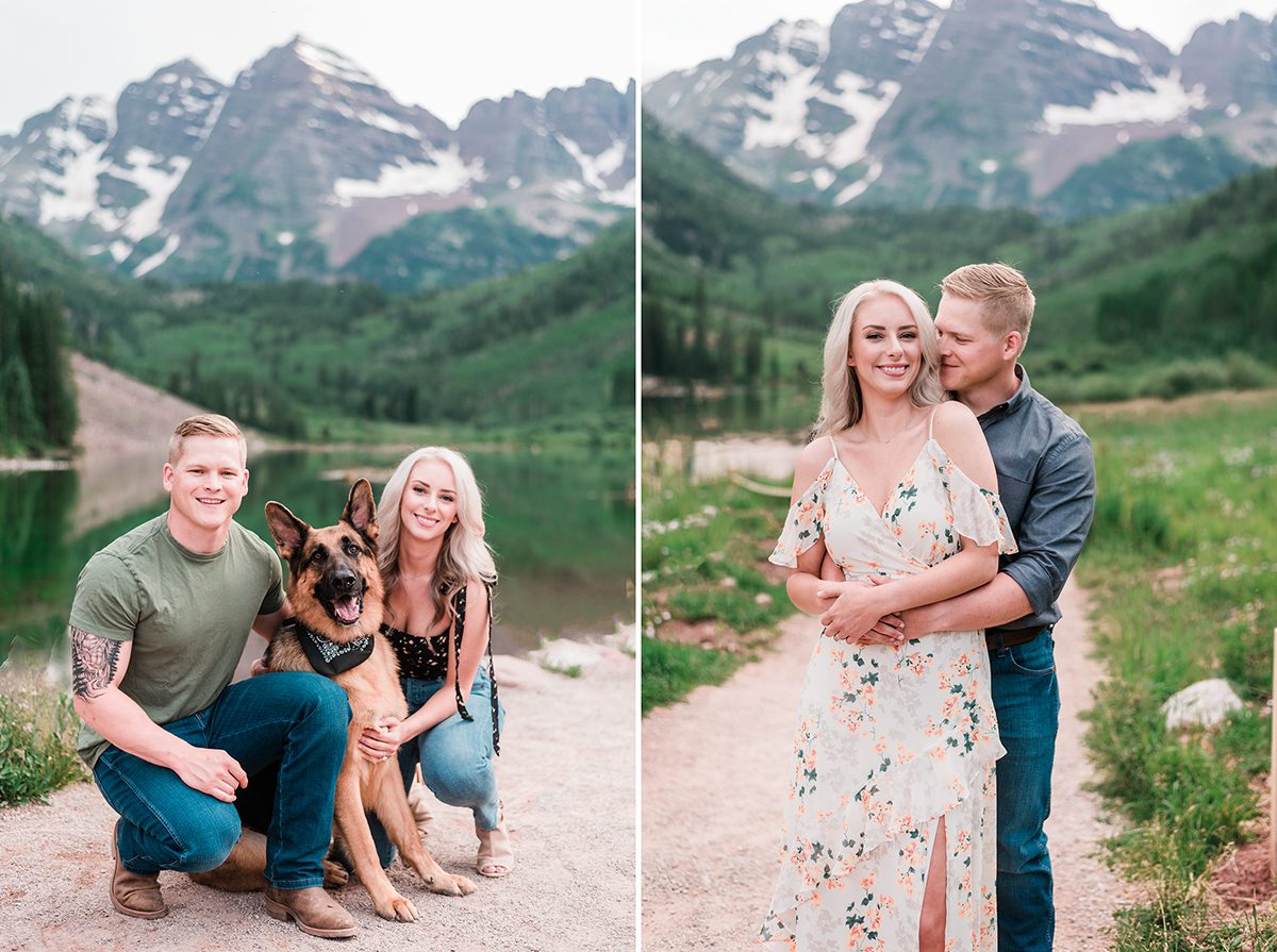 Tyler & Taylor | Aspen Engagement Photos at Maroon Bells