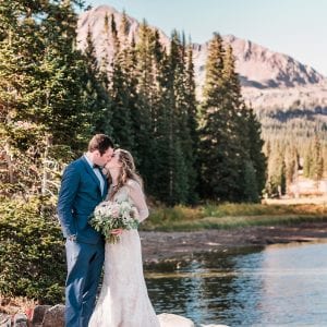 William & Amy at Lake Irwin in Crested Butte