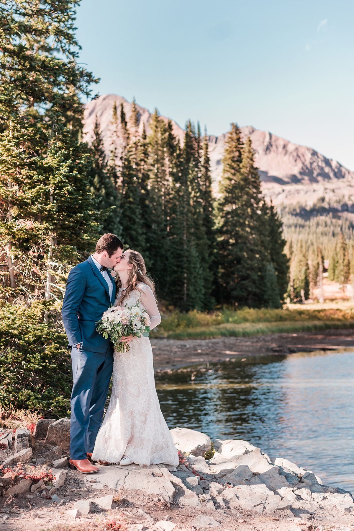 William & Amy at Lake Irwin in Crested Butte