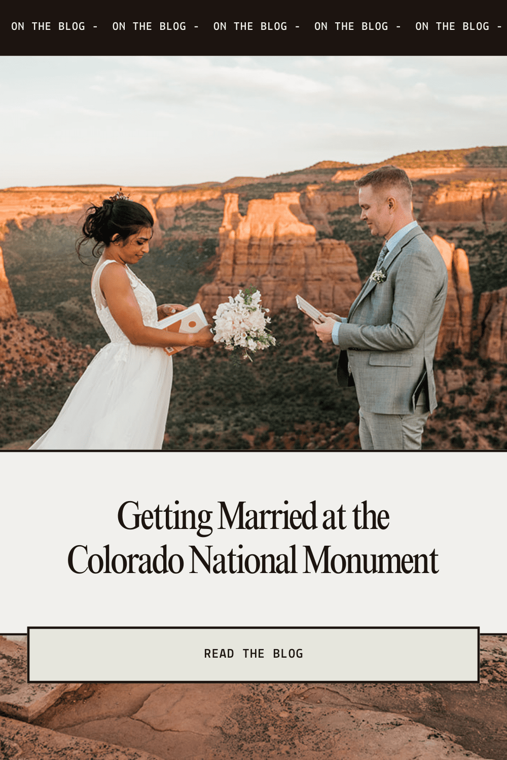 Getting Married at the Colorado National Monument
