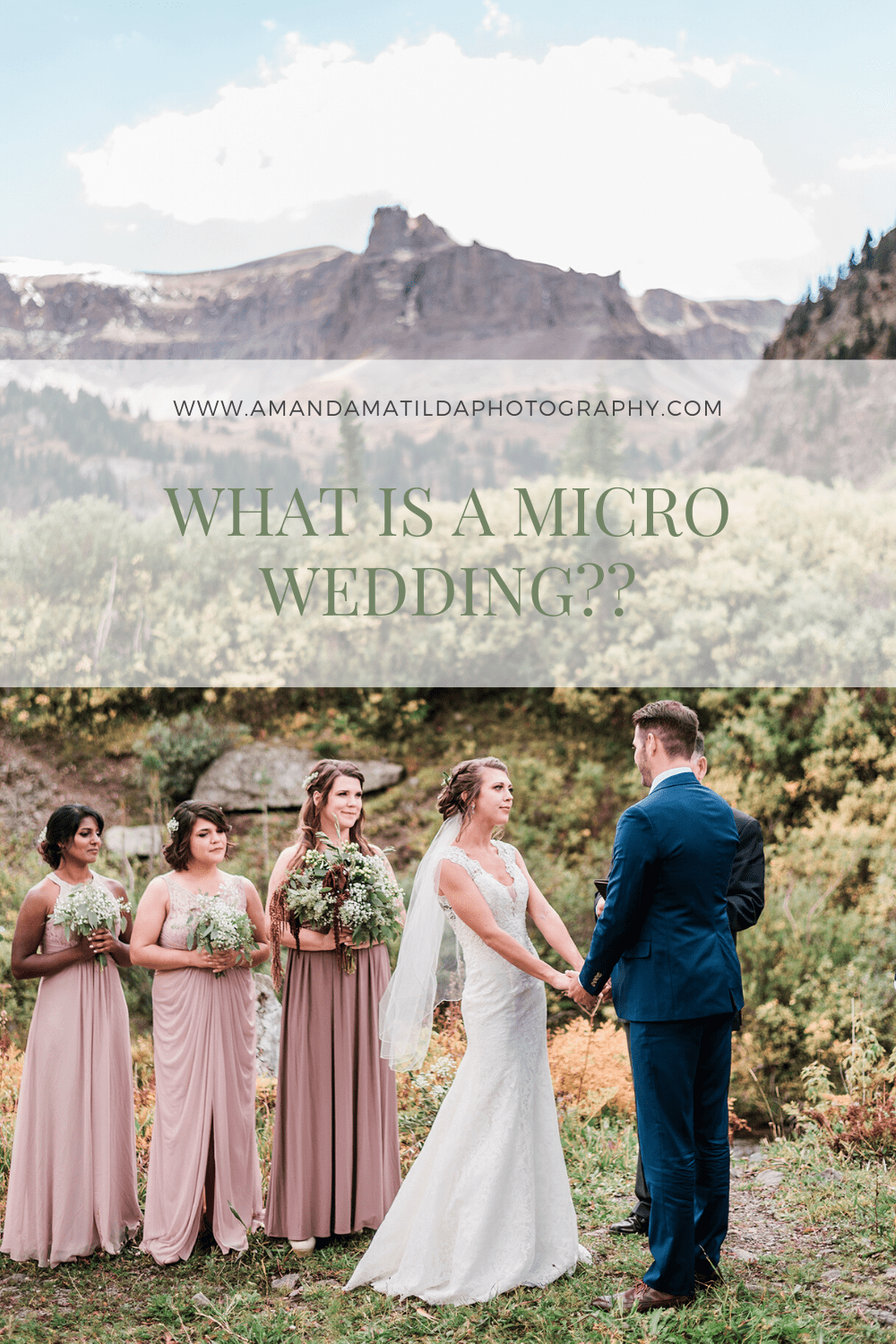 What is a Micro Wedding? | Amanda Matilda Photography, Colorado wedding photographer