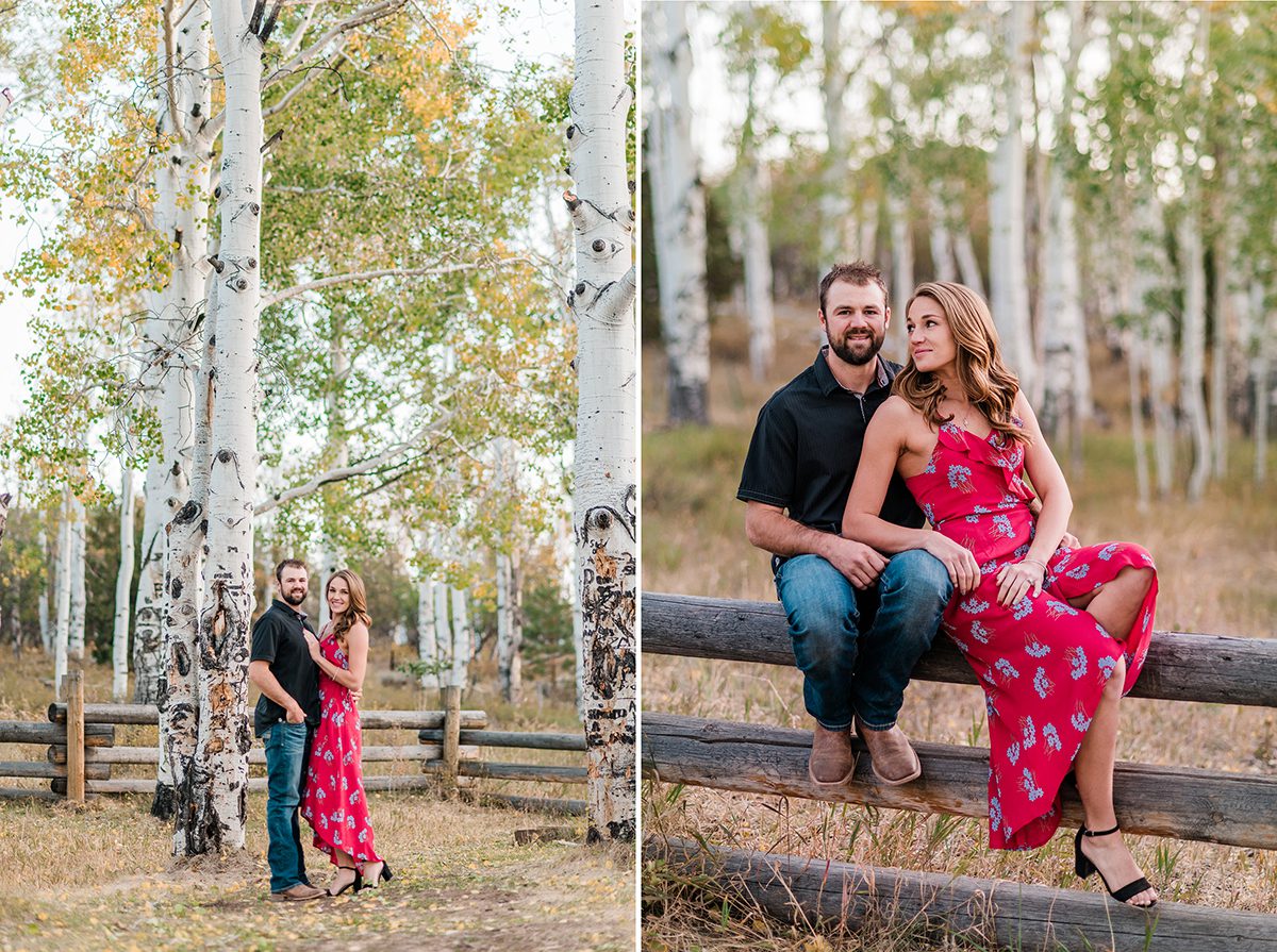 Garrett & Jennis | Fall Engagement Photos on Glade Park