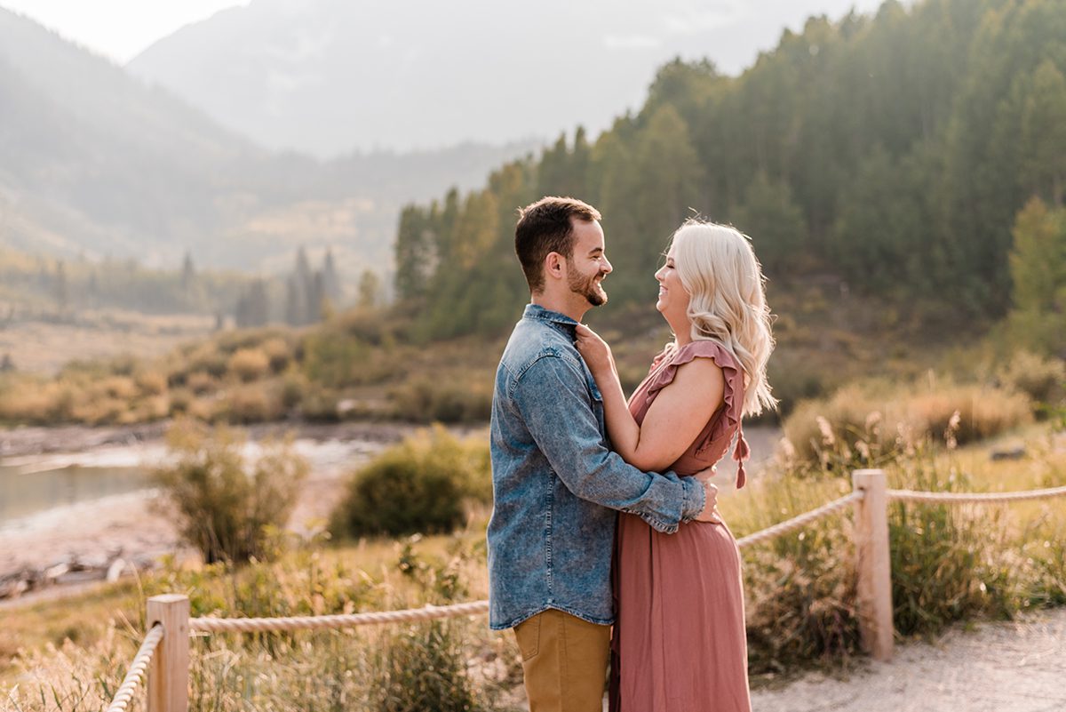 Morgan & Nick | Fall Engagement Photos at Maroon Bells