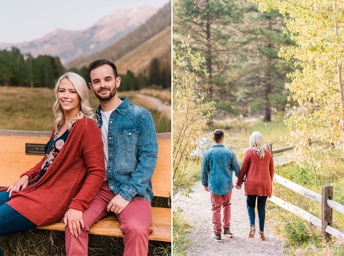 Morgan & Nick | Fall Engagement Photos at Maroon Bells