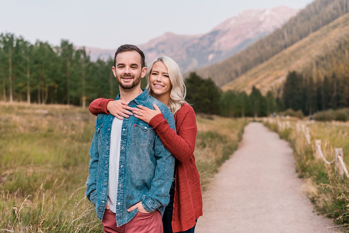 Morgan & Nick | Fall Engagement Photos at Maroon Bells