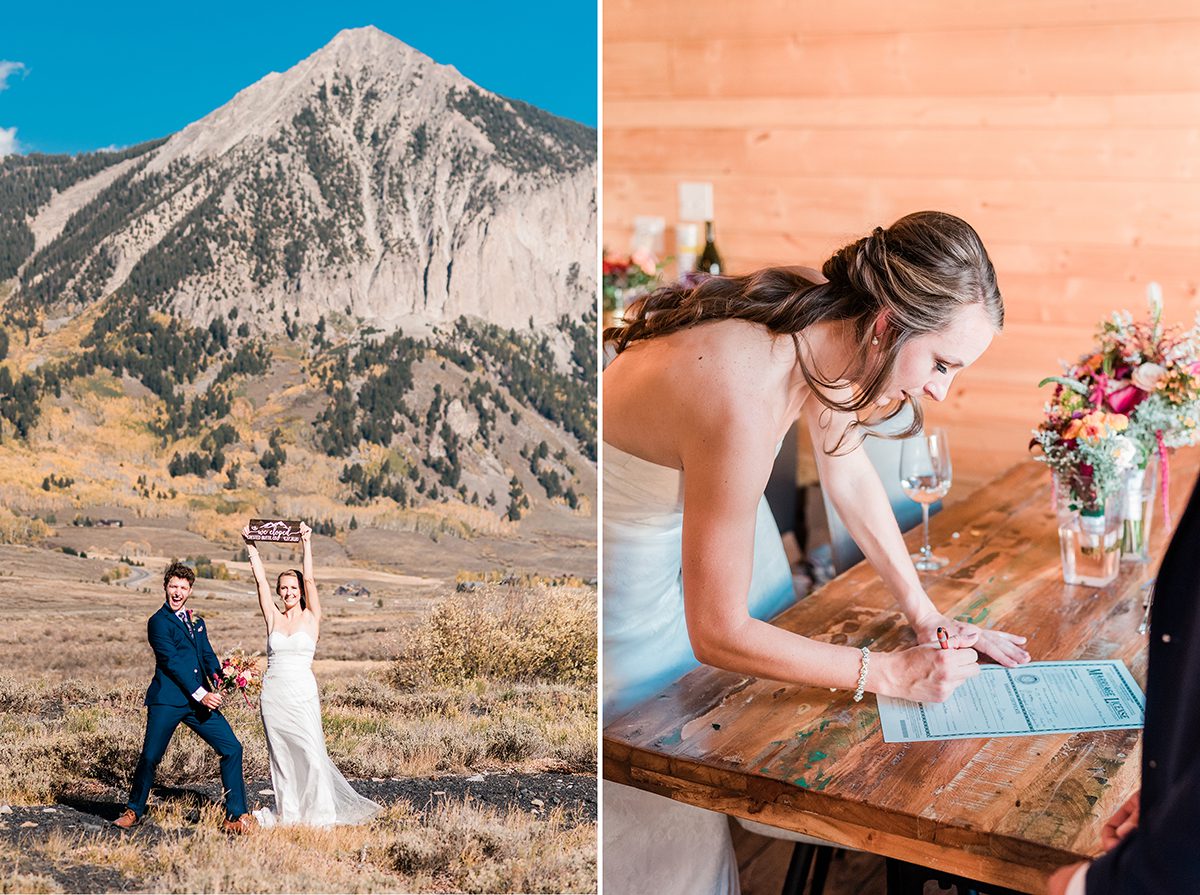Dani & Aiden | Elopement at the Woods Walk in Crested Butte