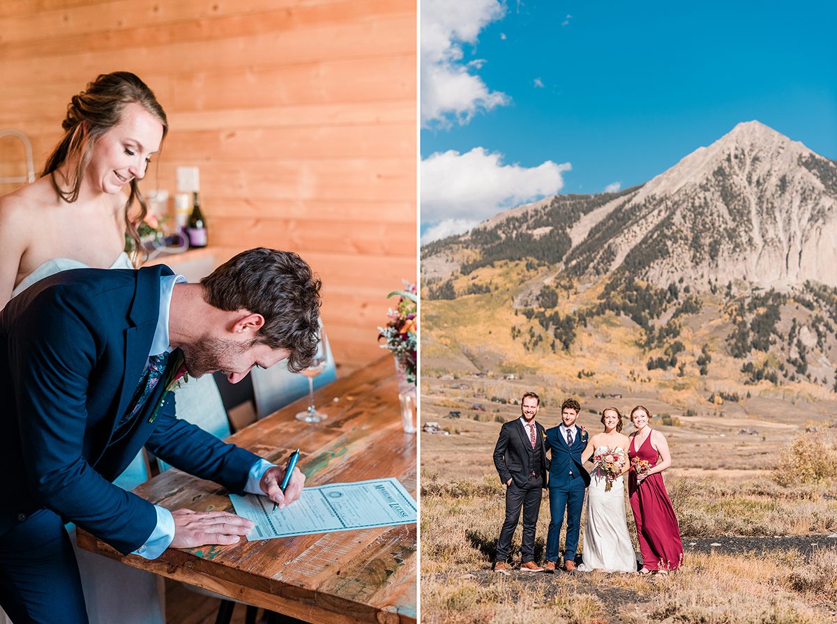 Dani & Aiden | Elopement at the Woods Walk in Crested Butte