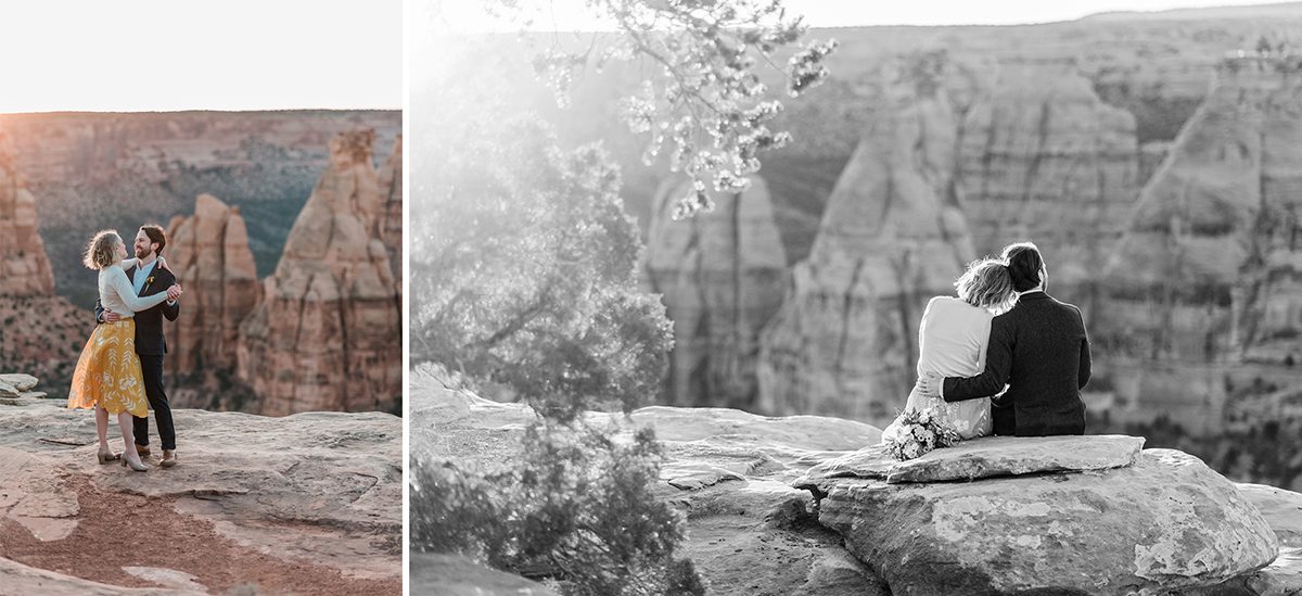 Cullen & Stesha | Sunrise Elopement on the Colorado National Monument