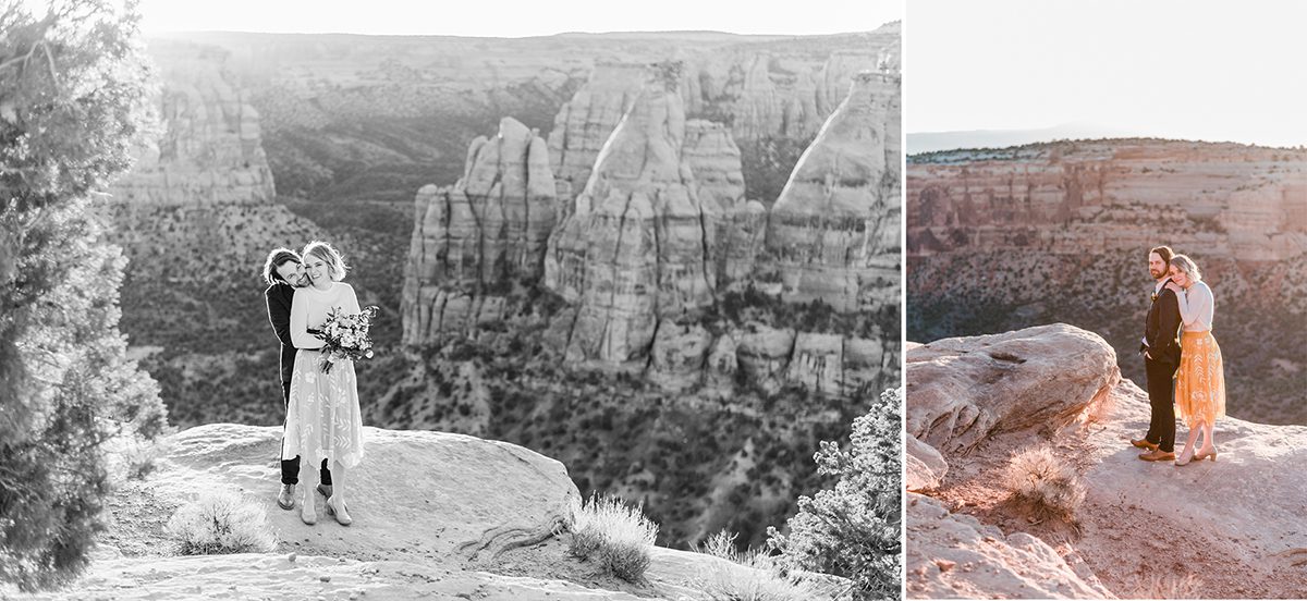 Cullen & Stesha | Sunrise Elopement on the Colorado National Monument