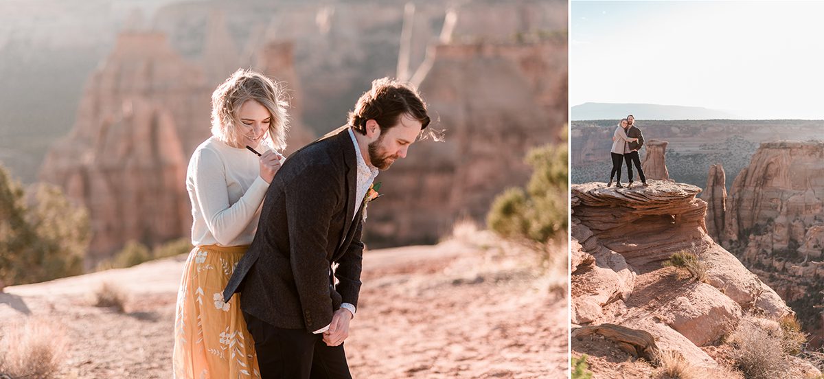 Cullen & Stesha | Sunrise Elopement on the Colorado National Monument
