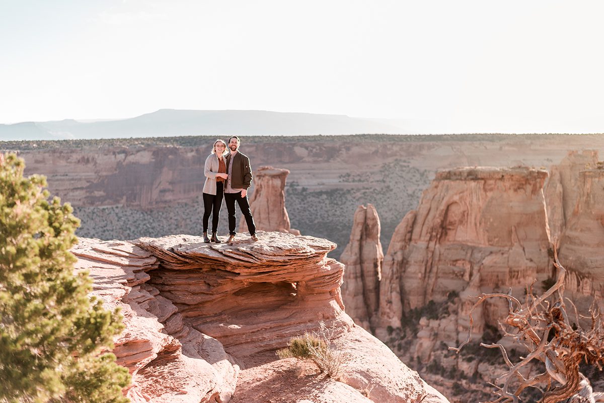 Cullen & Stesha | Sunrise Elopement on the Colorado National Monument