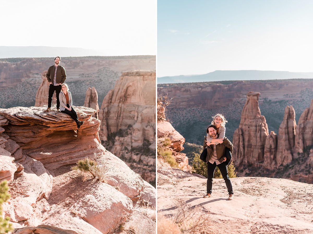 Cullen & Stesha | Sunrise Elopement on the Colorado National Monument