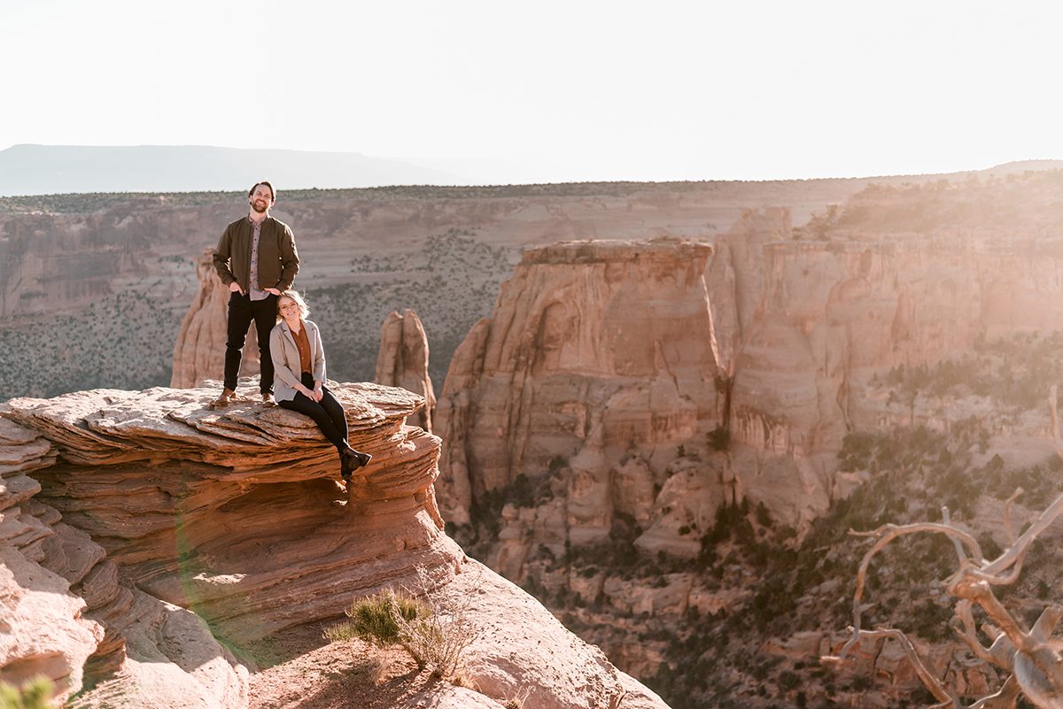 Cullen & Stesha | Sunrise Elopement on the Colorado National Monument