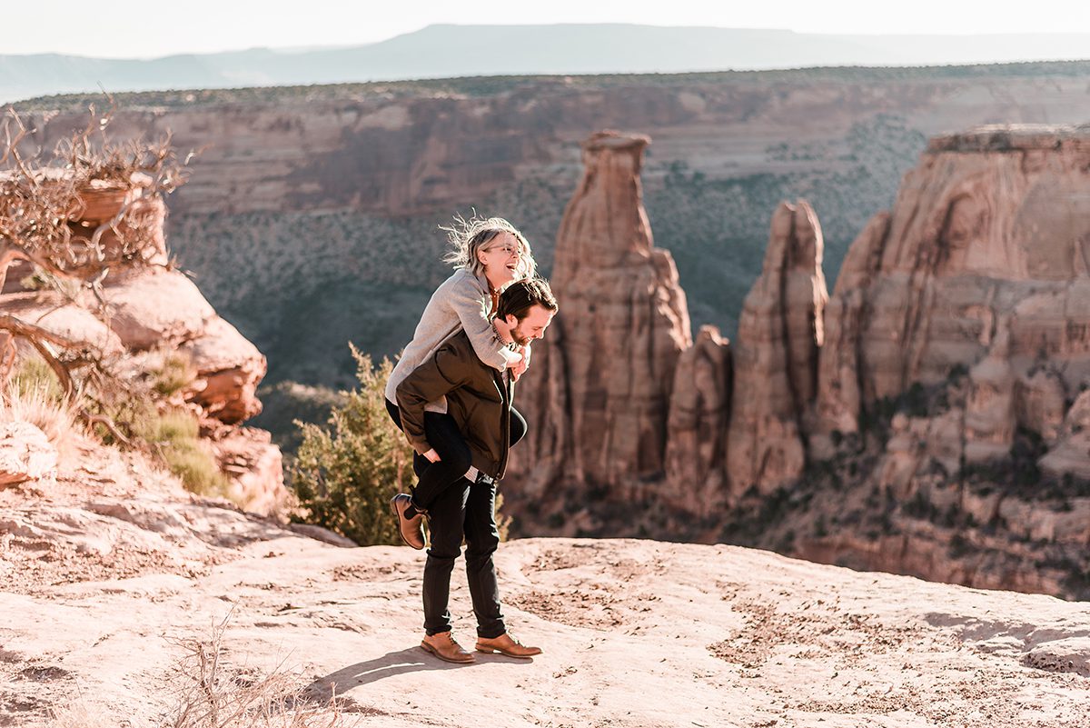 Cullen & Stesha | Sunrise Elopement on the Colorado National Monument