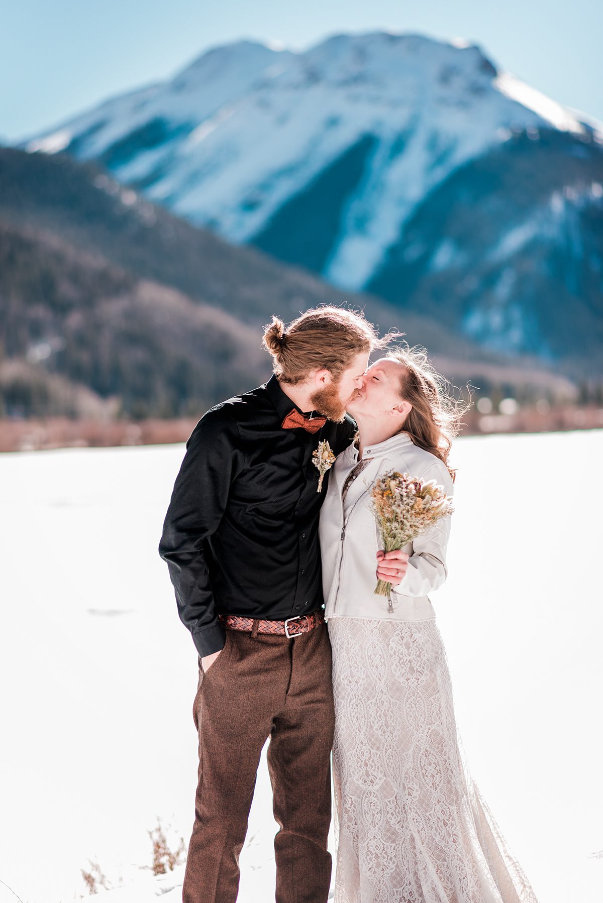 Nate & CeCe | Winter Elopement Near Ouray