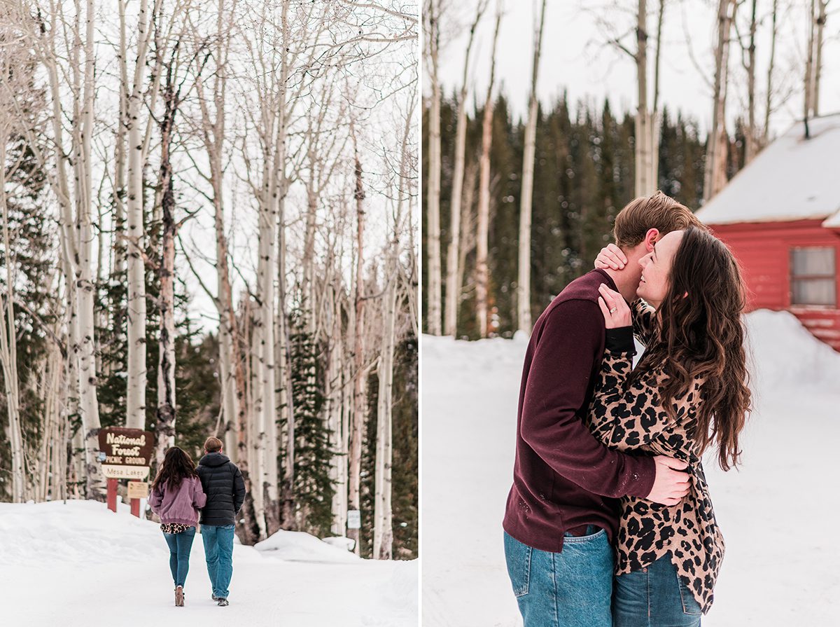 Erin & Casey | Snowy Couples Photos on the Grand Mesa