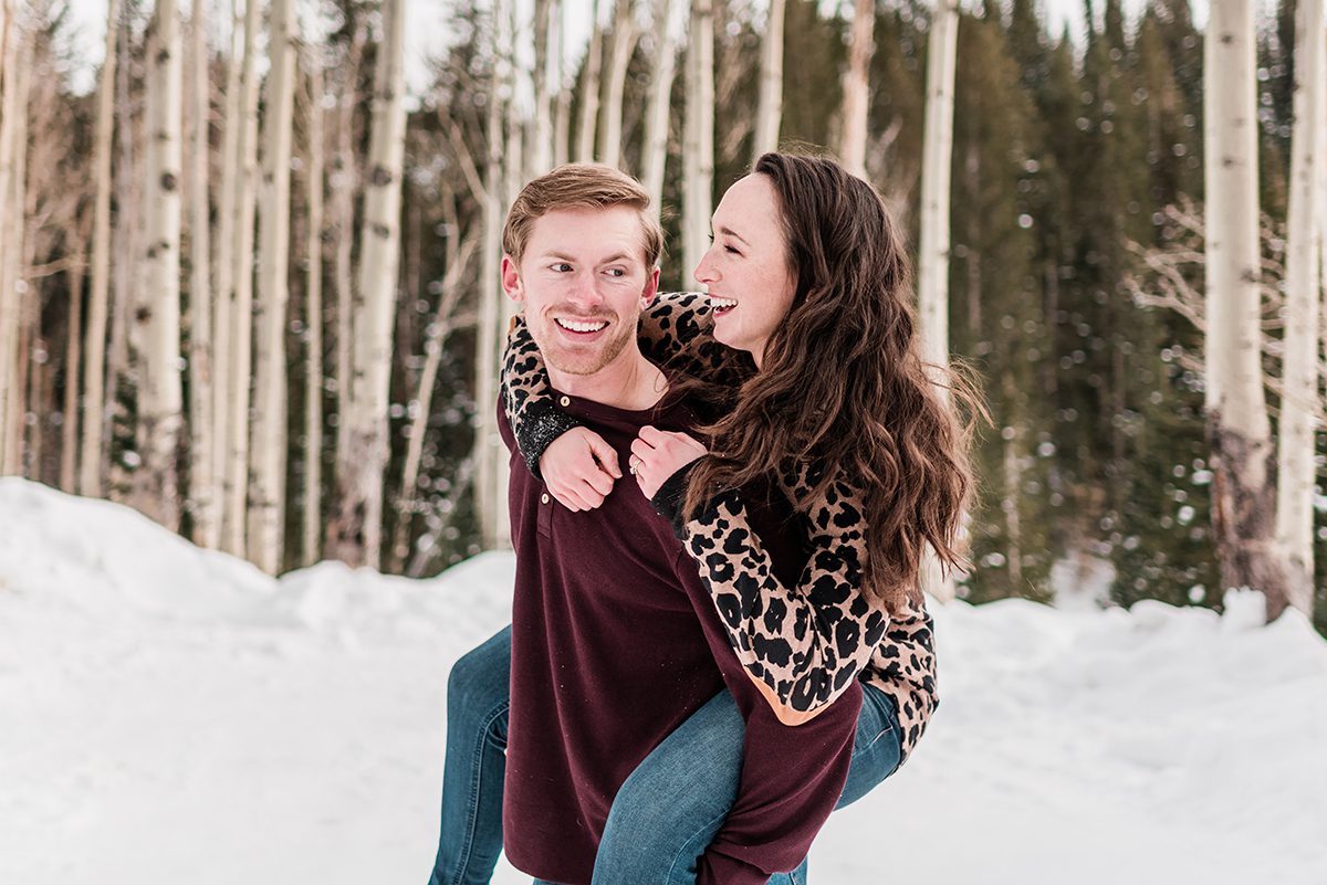 Erin & Casey | Snowy Couples Photos on the Grand Mesa