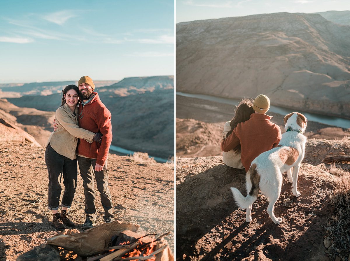 Jennifer & Jake | Campfire Engagement Photos