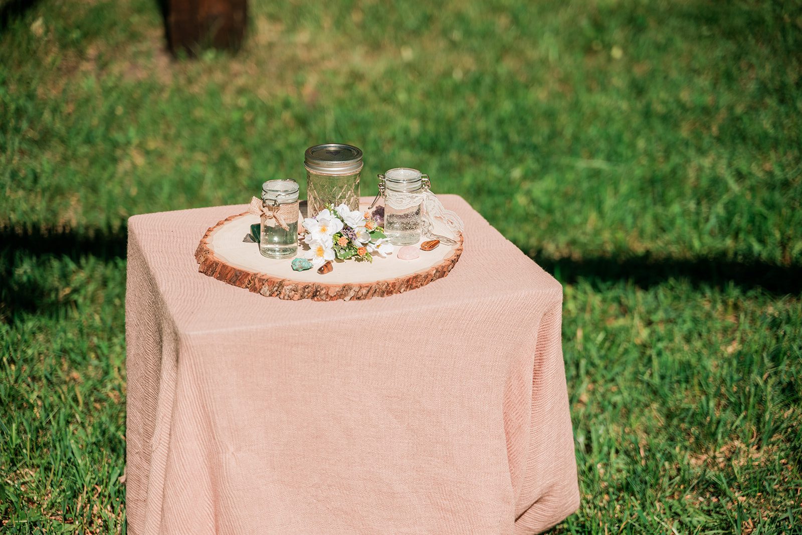 Unique wedding ceremony - pouring hometown water sources together