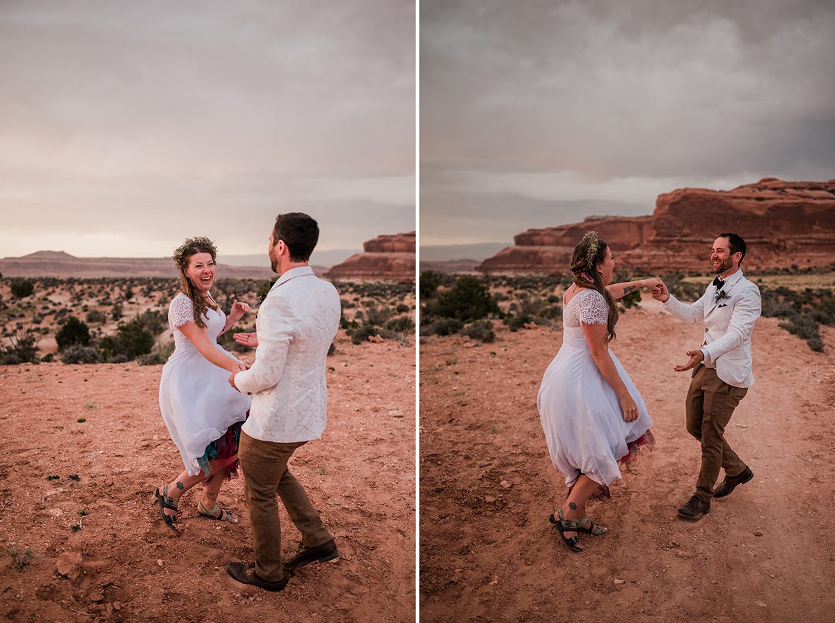 Rachel & Mark | Camping Wedding in Moab