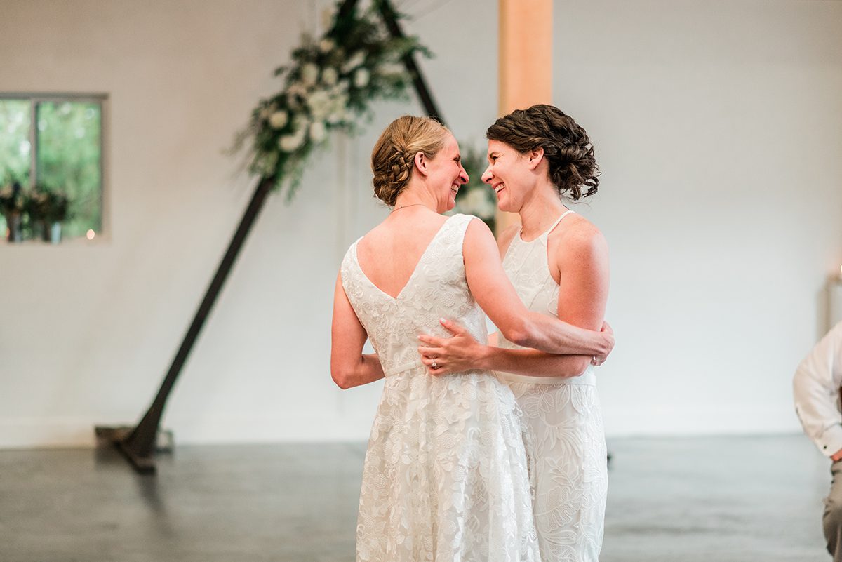 Katie & Rachel | Rainy Wedding at Vista View Events