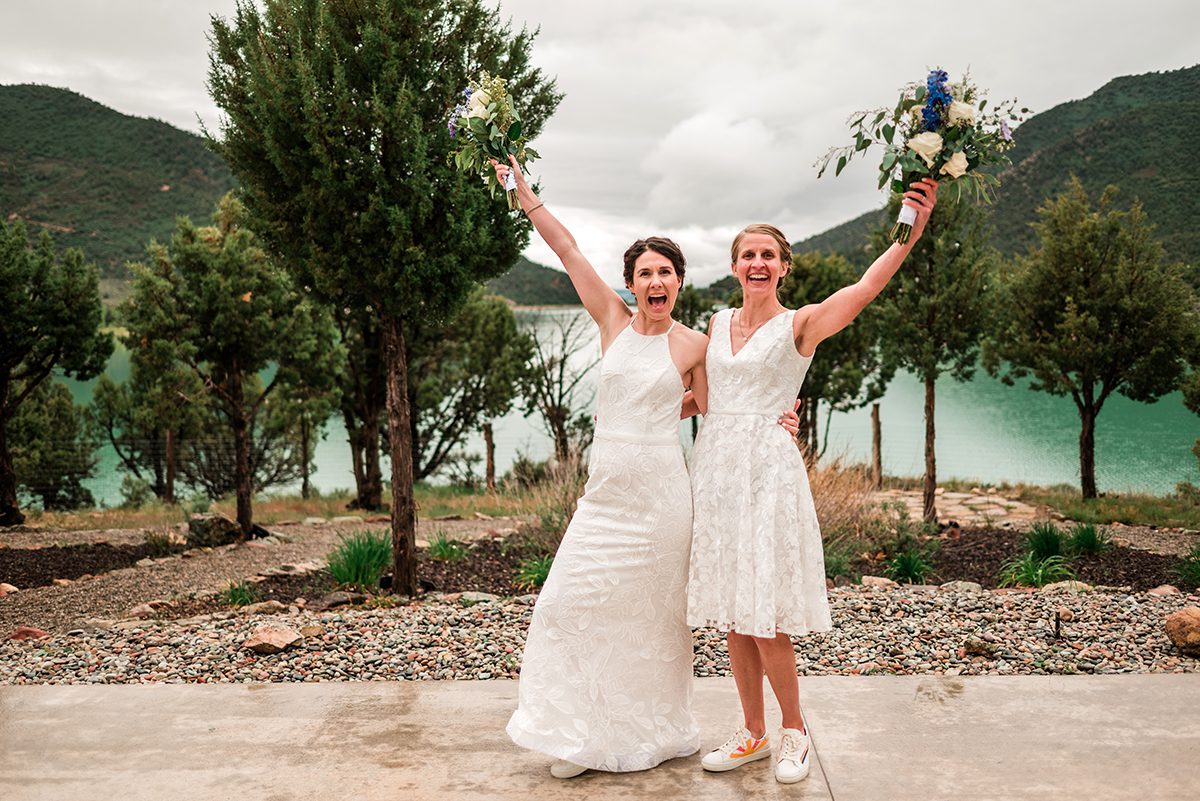 Katie & Rachel | Rainy Wedding at Vista View Events